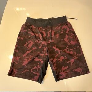 Lululemon Athletica Burgundy and Black Shorts